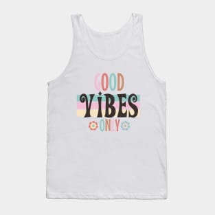 Boho Good Vibes Only Tank Top